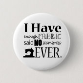 裁縫が不十分なファブリック工芸品 缶バッジ (正面)