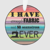 裁縫が不十分な生地・工芸品 オーナメント (正面)