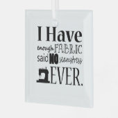 裁縫が不十分な生地・工芸品 ガラスオーナメント (正面左)