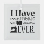 裁縫が不十分な生地・工芸品 ガラスオーナメント (正面)