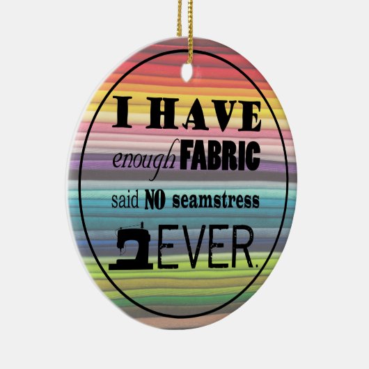 裁縫が不十分な生地・工芸品 セラミックオーナメント (右)