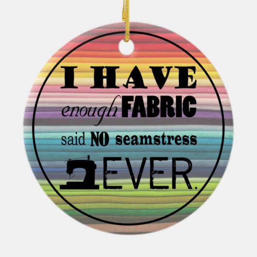 裁縫が不十分な生地・工芸品 セラミックオーナメント (裏面)