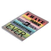 裁縫が不十分な織物工芸品手帳 ノートブック (左側)