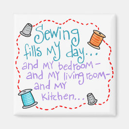 裁縫が日を満たす マグネット