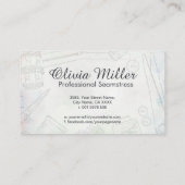 裁縫と変更サービス – Water Color Art 名刺 (裏面)