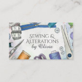 裁縫と変更サービス – Water Color Art 名刺 (正面)