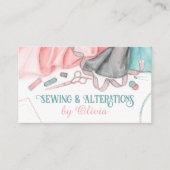 裁縫と変更サービス – Water Color Art 名刺 (正面)