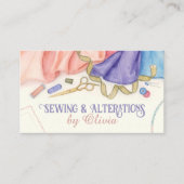 裁縫と変更サービス – Water Color Art 名刺 (正面)