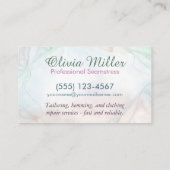 裁縫と変更サービス – Water Color Art 名刺 (裏面)