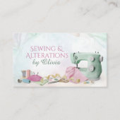 裁縫と変更サービス – Water Color Art 名刺 (正面)