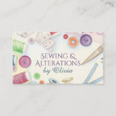 裁縫と変更サービス – Water Color Art 名刺 (正面)