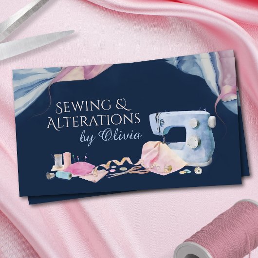 裁縫と変更サービス – Water Color Art 名刺