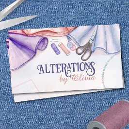 裁縫と変更サービス – Water Color Art 名刺