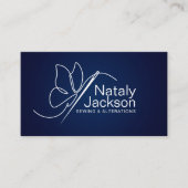 裁縫と変更 – バタフライニードル 名刺 (正面)