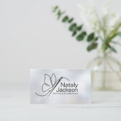 裁縫と変更 – バタフライニードル 名刺 (スタンド正面)