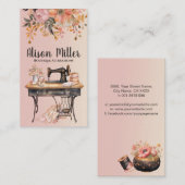 裁縫と変更 – ヴィンテージスタイルアート 名刺 (正面/裏面)