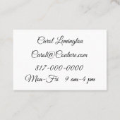 裁縫と変更 名刺 (裏面)