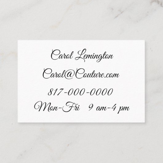 裁縫と変更 名刺 (裏面)