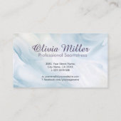 裁縫と変更 – 水彩スタイルアート 名刺 (裏面)