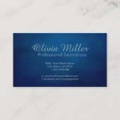 裁縫と変更 – 水彩スタイルアート 名刺 (裏面)