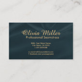 裁縫と変更 – Line Art 名刺 (裏面)