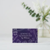 裁縫と変更 – Line Art 名刺 (スタンド正面)