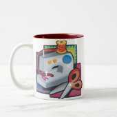 裁縫のコーヒー・マグ ツートーンマグカップ (左)
