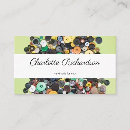 裁縫のシーメストテーラードレスマーカー手作り 名刺 (正面)