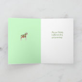 裁縫のテーマのバースデー・カード カード (内部)