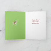 裁縫のテーマのバースデー・カード カード (内部)