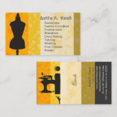 裁縫のヴィンテージのマネキンのファッションの服の型枠 名刺 (正面/裏面)