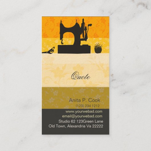 裁縫のヴィンテージのマネキンのファッションの服の型枠 名刺 (裏面)