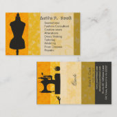 裁縫のヴィンテージのマネキンのファッションの服の型枠 名刺 (正面/裏面)