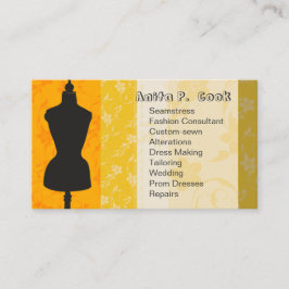 裁縫のヴィンテージのマネキンのファッションの服の型枠 名刺