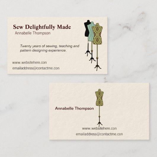 裁縫の名刺 名刺 (正面/裏面)
