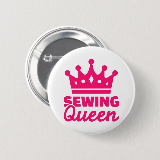 裁縫の女王 缶バッジ (正面&裏面)