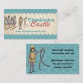 裁縫の指ぬきの針の糸の軍隊の裁縫婦カード 名刺 (正面/裏面)