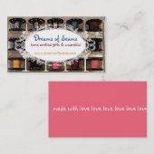 裁縫の概念の糸のボビンの裁縫婦 名刺 (正面/裏面)