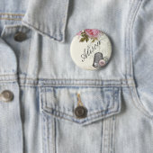 裁縫の概念アイボリー、名前入りの記章 缶バッジ (インサイチュ)