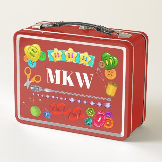 裁縫の概念 – 後ろを参照 – メタルランチボックス (裏面)