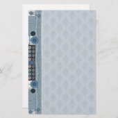 裁縫の熱狂者の文房具 便箋 (正面/裏面)