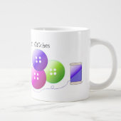 裁縫の発想かわいいことわざ ジャンボコーヒーマグカップ (右)