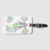 裁縫の買物客の荷物のラベル ラゲッジタグ (正面横)