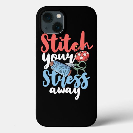裁縫のTシャツWomen Who Quilter Seamstress Sew Case-Mate iPhoneケース (裏面)