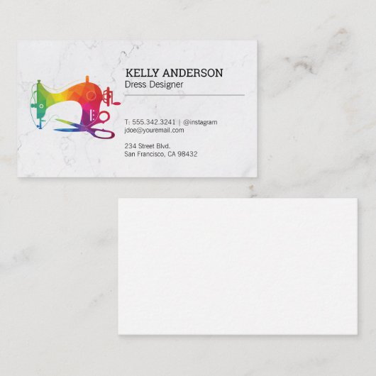 裁縫はさみヴィンテージ | 設計者 名刺 (正面/裏面)