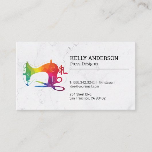 裁縫はさみヴィンテージ | 設計者 名刺 (正面)