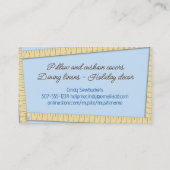 裁縫はさみ測定テープのシーストレス工芸品 名刺 (裏面)