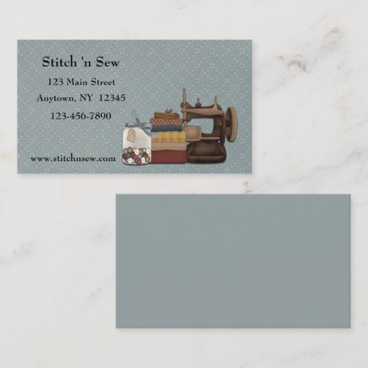 裁縫は名刺を制作します 名刺 (正面/裏面)