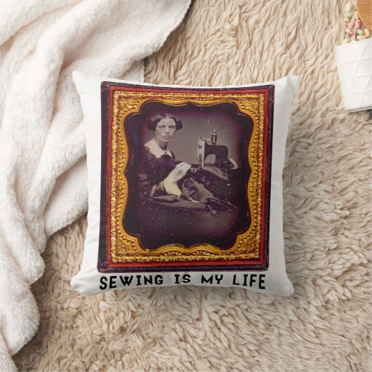 裁縫は私の人生 クッション (ブランケット)