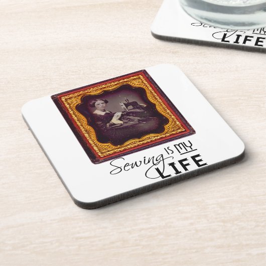 裁縫は私の人生 コースター (左側)